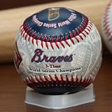 Rawlings Atlanta Braves 3X World Series Champs Collectible Baseball