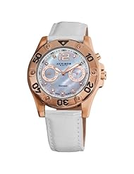 Akribos XXIV Womens AKR483WT Diamond Multi-Function Watch