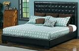 Tufted Bed Queen Brown