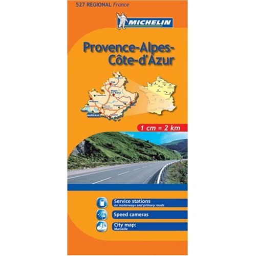 Michelin Map No. 527 Provence, Alpes, French Riviera, Cote d'Azur (France) : Scale 1:200,000