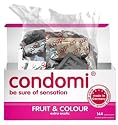 Condomi Fruit & Colour Mix Condome ( 144 St&uuml;ck ) - 12 Sorten Kondome im Mix - F&uuml;r jeden Geschmack das Richtige!