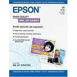 Epson Photo Quality Ink Jet Card, Matte Coated, A6, 105 x 148mm, 50 Pieces