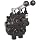 Prince RD522CCAA5A4B1 Directional Control Valve, Two Spool, 4 Ways, 3 Positions, Tandem Center, Cast Iron, 3000 psi, Lever Handle, 25 gpm, In/Out: 3/4" NPTF, Work 1/2" NPTF