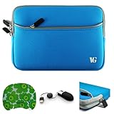 Lightblue Laptop Sleeve Water Resistant Case with Zippered Accessory Pocket ....