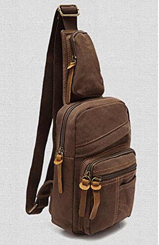 Melife® Men's Canvas Cross Body Chest Pack Chest Bag