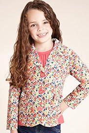 Autograph Pure Cotton Floral Print Corduroy Jacket