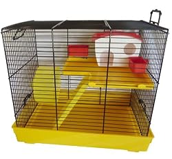Lux 2 Hamster Cage (no  water bottle inlcuded)