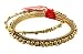 Bracelet - B237 - 2 pc Indian Style Bangle Set (70mm) ~ Gold Tone