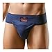 Yogi Sports S&C Gym Athletic Cotton Supporter Back Covered with Cup Pocket for Mens (Backcovered Navy Blue, 72-77 cms)