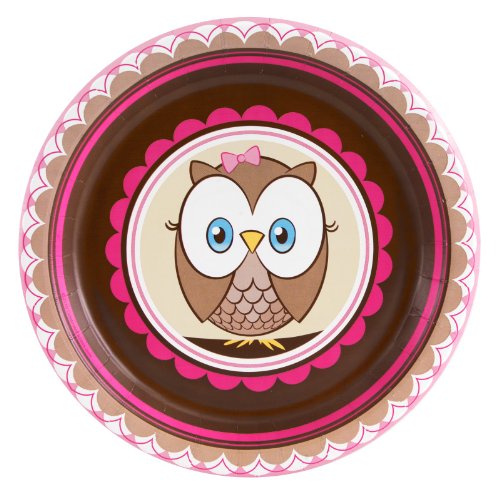 Look Whoos 1 Pink Party Supplies