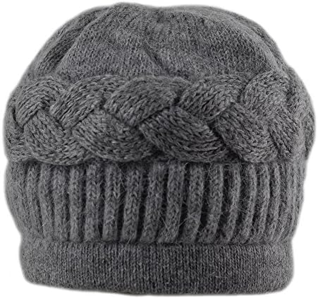 Fishka Women's Elegant Angora Hats Gray