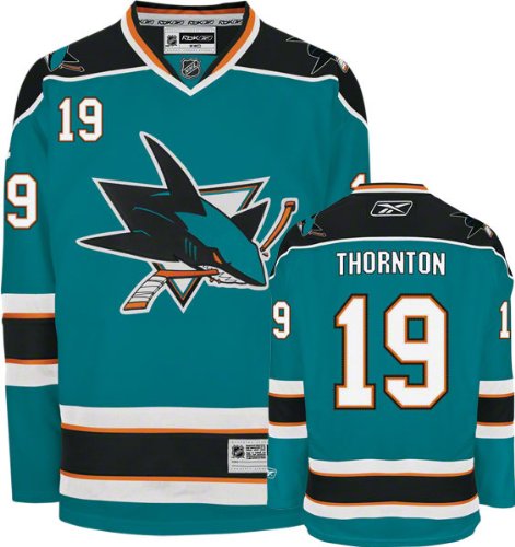 Reebok San Jose Sharks Joe Thornton Premier Home Jersey Xx Large