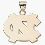 North Carolina Tar Heels Giant Polished NC Pendant - 10KT Gold Jewelry