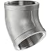 Stainless Steel 304 Cast Pipe Fitting, 45 Degree Elbow, Class 150, NPT Female