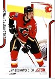 2011/12 Score Hockey Card # 92 Jay Bouwmeester Calgary Flames In Protective Display Case !