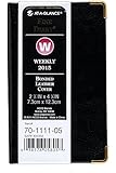 AT-A-GLANCE Weekly and Monthly Pocket-Size Planner 2015, 2.88 x 4.88 Inch Page Size, Black Leather (70-1111-05)