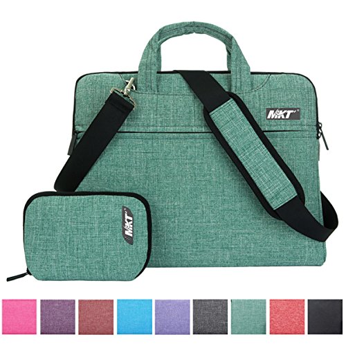 MKT Oxford Fabric Laptop Notebook Macbook Case Briefcase Bag Pouch Sleeve (13 inch, Green)