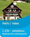Satmap  Karte 1:25000 Schweiz / Wallis f&uuml;r GPS Satellitennavigationsystem Active 10