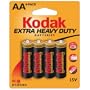 Kodak Kehdaa4 Heavy-Duty Batteries (Aa, 4 Pk)