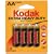 Kodak Kehdaa4 Heavy-Duty Batteries (Aa, 4 Pk)
