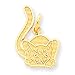 persian11 - 14k Persian Cat Charm