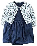 カーターズ Carter's ボディスーツ 半袖ワンピース & カーディガン セット春・秋・夏の冷房対策にも 2-Piece Bodysuit Dress & Cardigan Set 9M (67-