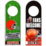 NFL Cleveland Browns Wood Door Hanger