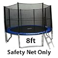 8ft 8' 8 Foot Replacement Netting Net For Trampoline Enclosure Safety Surround