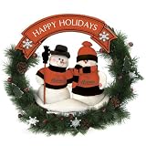 Houston Astros Team Snowman Christmas Wreath