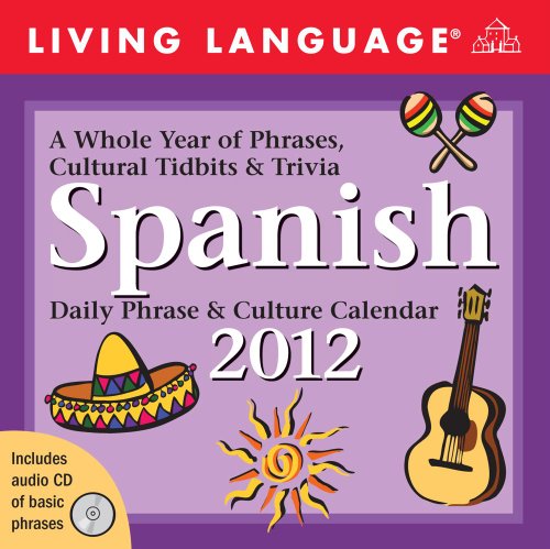 living language spanish daily phrase  culture calendar 2012 day to day calendar living language calendars