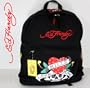 Ed Hardy Tattoo Skull Tiger School Backpack or Travel Bag Black