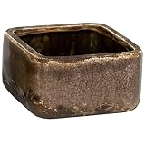 Buy Avery 8146BRN Square Ceramic Planter, Brown, 3.25-Inch Height by Avery