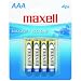 MAXELL 723865 - LR034BP ALKALINE BATTERIES (AAA; 4 PK; CARDED)