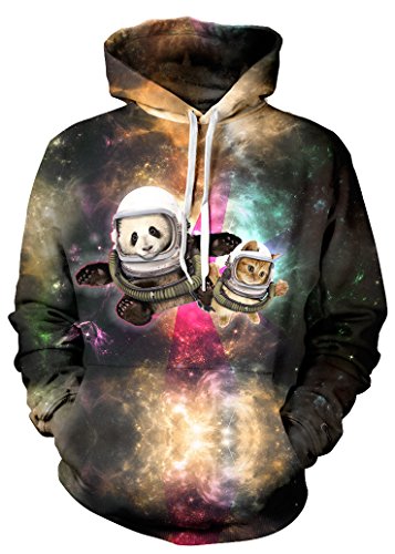 Beloved Shirts Astronaut Pals Hoodie - Premium All Over Print Graphic Hoodies - XXX-Large