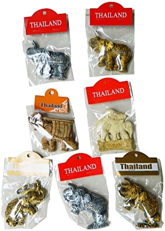 Thai Made Elephant Magnets - Random Pack of 5