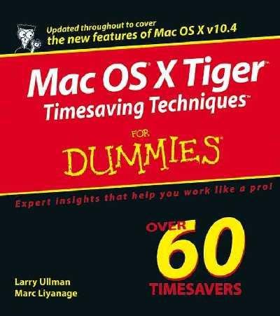 Image of: Mac Os X Tiger Timesaving Techniques For Dummies