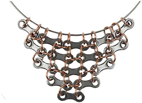 Velo Bling Designs Inverted Triangle Necklace, Copper, 16-Inch