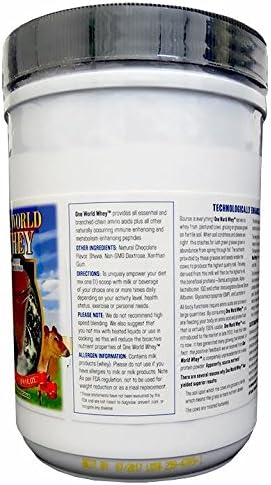 One World Whey - Chocolate 1 Lb - New and Improved, Technologically Enhanced Protein Formula