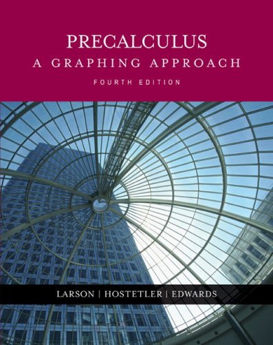 Precalculus: A Graphing Approach