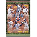 Professionally Framed Chicago Cubs 2011 Colvin Garza Ramirez Castro Soriano Soto Sports Poster Print - 22x34 with RichAndFramous Black Wood Frame