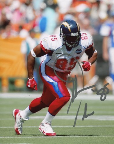 Antonio Gates Autographed/Hand Signed 2001 Pro-Bowl San Diego Chargers Football 8x10 Photo