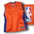 NBA Men's Basketball Mesh Jersey, Orange with Blue