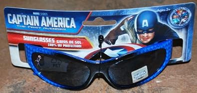 Marvel Boys Captain America Wrap Sunglasses
