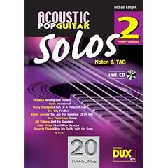 Acoustic Pop Guitar Solos 2: Noten & TAB - medium/advanced