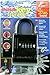 ShurLok SL-100W 4-Dial Dual Combination Lock Box, Durable Combo Lock for Outdoor Storage & Home Improvement, Door Locker Locks with Side Key Door, 8.7 x 1.6 x 5.6 Inches, Black