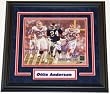 Ottis "OJ" Anderson Autographed New York Giants 8x10 Photo ~ Super Bowl 25 XXV MVP ~ Custom Framed