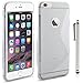 iPhone 6 Plus Case - LK S Shape Slim TPU Gel Rubber Soft Skin Silicone Case Cover for iPhone 6 Plus (5.5inch) + Stylus Pen (TPU - Clear)