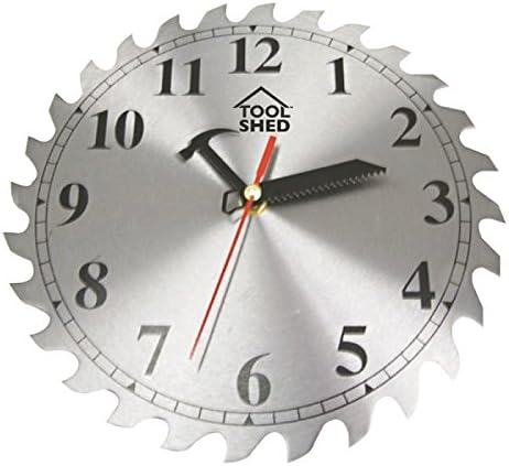 Tool Shed Work Shop Clock 10" Saw Blade