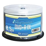 Optical Quantum DVD+R DL Double Layer Logo Top Spindle - 50 pack