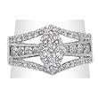 14K White Gold Diamond Ring - 1.25 Ct.